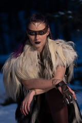 portrait of a viking girl