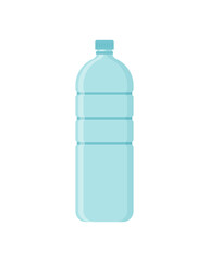 Plastic bottle isolated on white background. Vector illustration