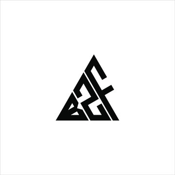 B Z F letter logo creative design. BZF icon