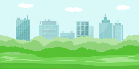 Background image of a city park