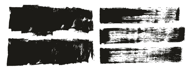 Flat Sponge Thick Artist Brush Short Background & Straight Lines Mix High Detail Abstract Vector Background Mix Set 