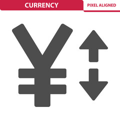 Obraz premium Currency, Yen, Yuan Icon