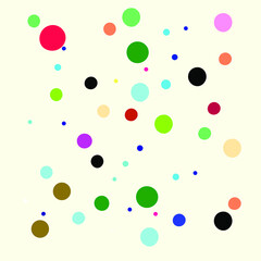 Abstract Polka Dot design colorful Vector art. Baby Design Small Patterns. Blob Seamless Graphics. Flying Explosion Frame. Polkadote Background Eps Halftone Dot pattern