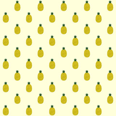 Seamless background with pineapples