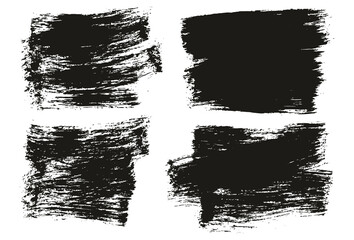 Flat Paint Brush Thick Short Background High Detail Abstract Vector Background Set 