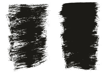 Flat Paint Brush Thick Short Background High Detail Abstract Vector Background Set 