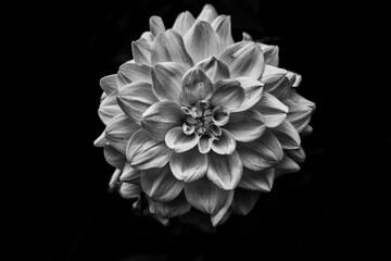 Flor em Preto e Branco