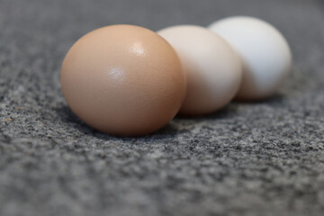 eggs close-up in shell,  chicken easter egg, Easter holiday