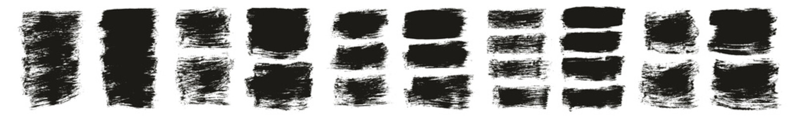 Flat Paint Brush Thick Short Background High Detail Abstract Vector Background Mega Set 