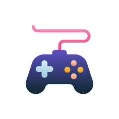Gamepad Vector Flat Gradient Style Icon. EPS 10 File Hotel and Services Symbol