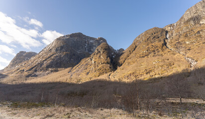 Eidfjord, a Norwegian town and municipality in the Hordaland region, view from the beach on the Eidfjorden,  the inner branch of the large Hardangerfjorden in Scandinavia