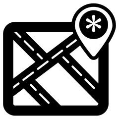 
Grab this amazing glyph icon of mobile gps 

