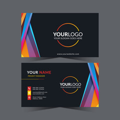 Set of modern professional business card design