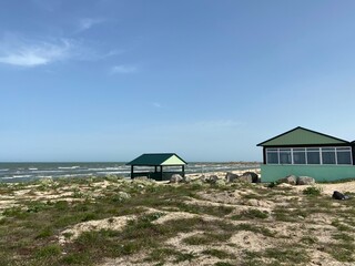 beach hut on the beach