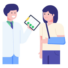 A perfect concept icon of doctor clinic