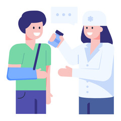 A perfect concept icon of doctor clinic