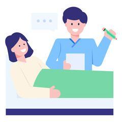 Fototapeta premium A perfect concept icon of doctor clinic