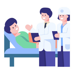 Fototapeta premium A perfect concept icon of doctor clinic