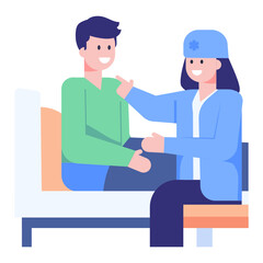 A perfect concept icon of doctor clinic