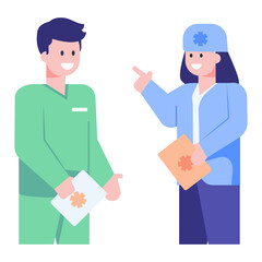 Obraz premium A perfect concept icon of doctor clinic