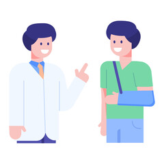 A perfect concept icon of doctor clinic