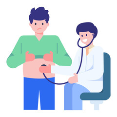 Obraz premium A perfect concept icon of doctor clinic