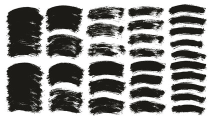 Round Brush Thin Curved Background Artist Brush High Detail Abstract Vector Background Set 