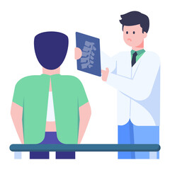 
Detailed icon of backbone x ray in high quality graphic

