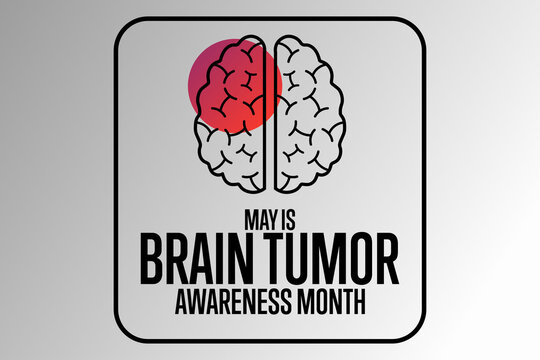 May Is Brain Tumor Awareness Month. Holiday Concept. Template For Background, Banner, Card, Poster With Text Inscription. Vector EPS10 Illustration.