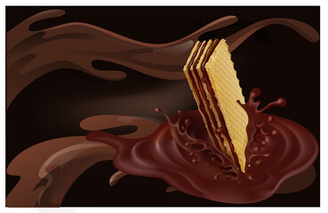 chocolate waffle