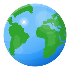 
A unique design icon of earth planet 

