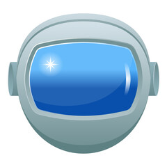 
Space helmet icon in flat design, editable vector 

