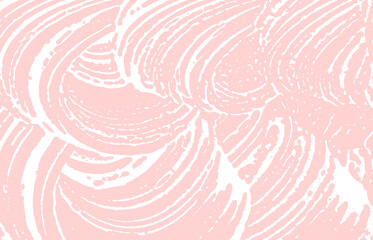 Fototapeta na wymiar Grunge texture. Distress pink rough trace. Good-lo