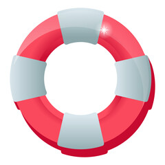 
A modern style vector of lifeboat 

