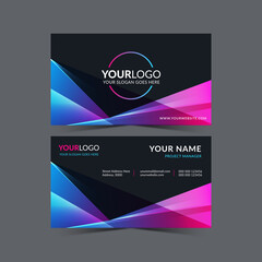 Fototapeta premium Colorful business card design