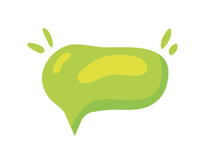 green speech bubble
