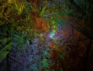 Imaginatory fractal background generated Image