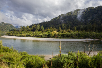 View of the Buller River Valley in New Zealand