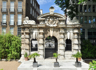 York House water gate, Victoria Embankment Gardens, London