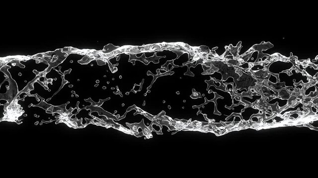 3d Water Flow Transparent Alpha Channel