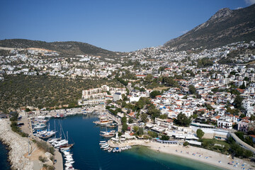 Beautiful landscape view of Kas town, Turkey.