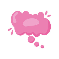 fuchsia speech bubble