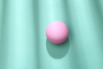 Abstract minimalistic composition with pink ball and trendy shadows.