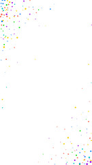 Festive fair confetti. Celebration stars. Bright c