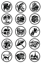 Collection of icons about travel.