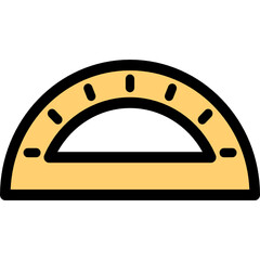 protractor icon vector