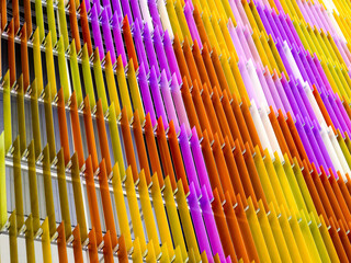 acrylic plastic sheet interior white orange purple