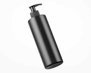 Dark Matte Soap Bottle Mockup