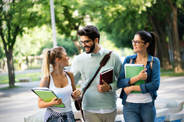 Diversity Students Friends Happiness Teamwork Ideas Concept