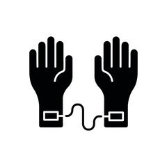 Blood Transfusion glyph icon. Surgical medicine. Thin line customizable illustration. Contour symbol. Vector isolated outline drawing.